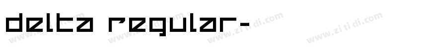 Delta Regular字体转换
